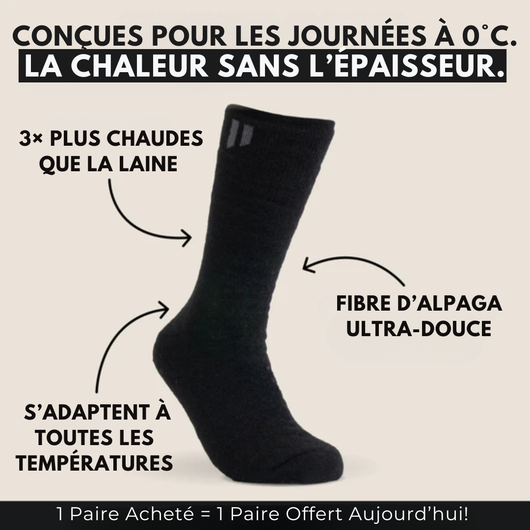 Hynoa | Chaussettes Thermiques en laine d’alpaga
